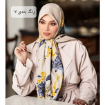 روسری ابریشم توییل طرح گل