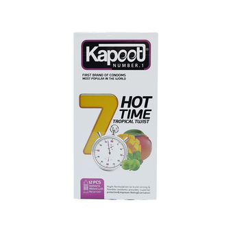 کاندوم کاپوت مدل 7Hot Time - بسته12عددی