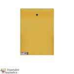 پاکت دکمه دار  عمودی پاپکو (Papco) مدل ارکید کد A4-117 رنگبندی (بی رنگ- دودی- آبی- زرد-بنفش-صورتی -قرمز )