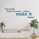 استیکر چوبی آرتافرین طرح "some people dream of success others make it happen"