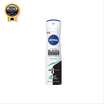 اسپری ضد تعریق زنانه نیوآ Nivea اورجینال مدل Invisible Black & White Fresh Mist