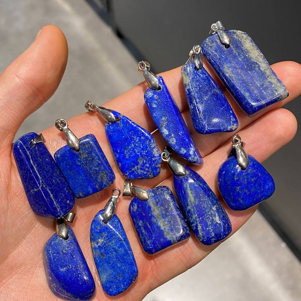 گردنبند سنگ طبیعی لاجورد (سایز: 4)