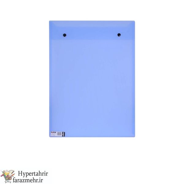 پاکت دکمه دار عمودی پاپکو (Papco) مدل ارکید کدA3-124 سایز  A3 رنگبندی (بی رنگ- دودی -قرمز- زرد- آبی - بنفش- صورتی )