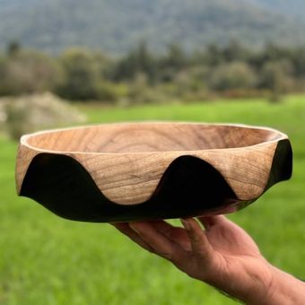 میوه خوری چوبی سوخته کاری