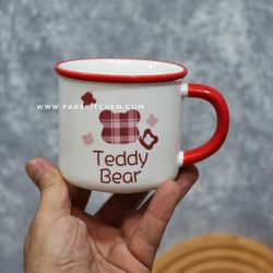 ماگ سرامیکی تدی قرمز