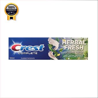 خمیردندان هربال فرش کرست Crest اورجینال سری کامپلت حجم 100 میل