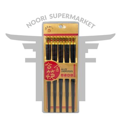 چاپستیک ملامین مشکی طلایی جفتی