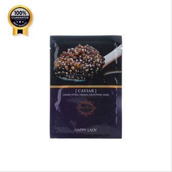 ماسک ورقه ای صورت خاویار هپی لیدی Happy Lady فرمول ایتالیایی حجم 28 میلی لیتر