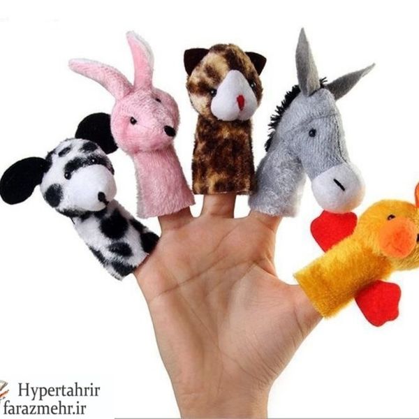 عروسکهای انگشتی پارچه ای طرح ( خانواده - مزرعه )