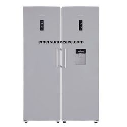 یخچال و فریزر دوقلو 16 فوت تیتانیوم امرسان پشت باز مدل  RH16D-FN16D