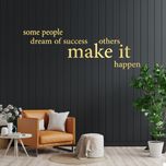 استیکر چوبی آرتافرین طرح "some people dream of success others make it happen"