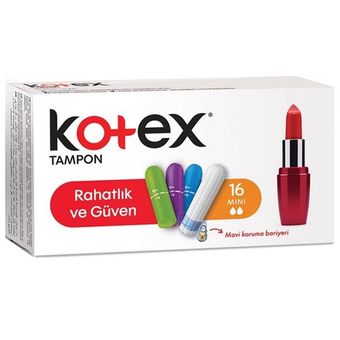 تامپون کوتکس Kotex سایز کوچک MINI بسته 16 عددی