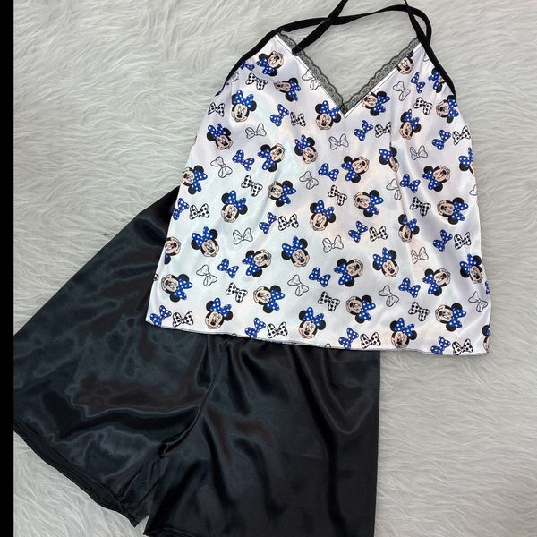 ست تاپ و شورتک ساتن اعلا میکی موس