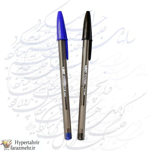 خودکار بیک (BIC) مدل کریستال لارج با قطر نوشتاری 1/6 رنگبندی ( آبی - مشکی )