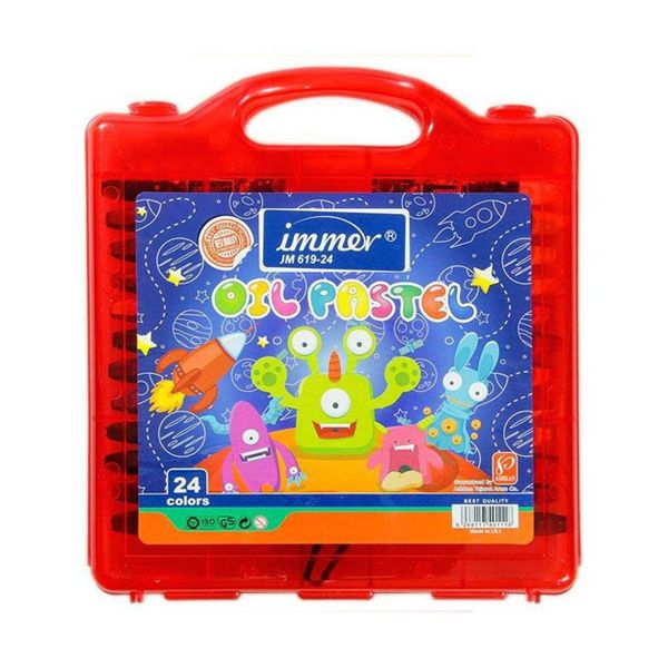 پاستل روغنی  ایمر (Immer) مدل JM619-24  بسته 24 تایی