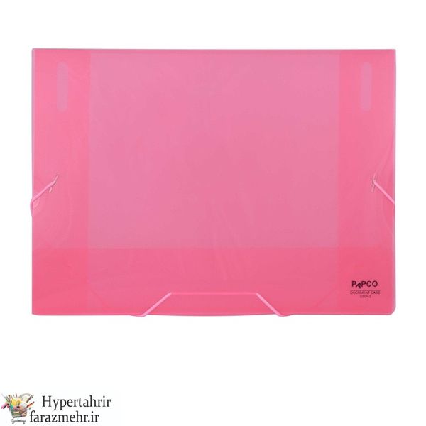 کیف مدارک کش دار پاپکو  (PAPCO)  شفاف کد S501-3T رنگبندی ( سفید-قرمز-دودی-زرد-سبز-آبی-بنفش)