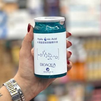 ژل شستشو صورت هیالورونیک اسید بیوآکوا Bioaqua اصلی مدل قوطی حجم 400 میل