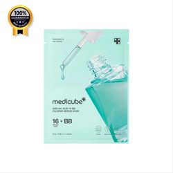 ماسک سرم آزلاییک اسید 16 درصد مدی کیوب اورجینال تسکین دهنده پوست حساس و مستعد جوش Azelaic Acid 16 BB Calming Serum Mask
