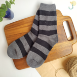 جوراب نیم ساق بوکله مردانه طرح رینگی پهن برند COCO & HANA