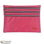 کیف سه زیپ پارچه ای پاپکو (Papco)  کد KA4-Z3 سایز  A4 رنگبندی ( مشکی-آبی-صورتی-سرمه ای -زرشکی )