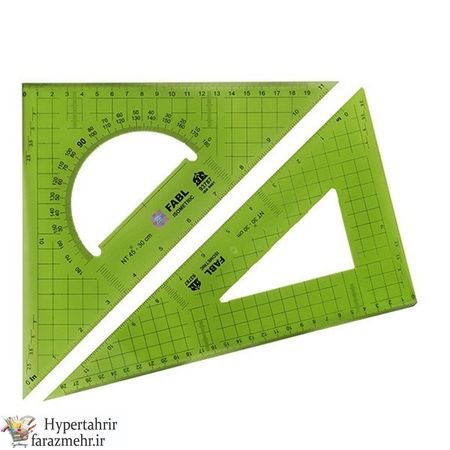 خط کش گونیا مهندسی فابل (Fabel)   30 سانت مدل( 30 و 60 )و 45 درجه