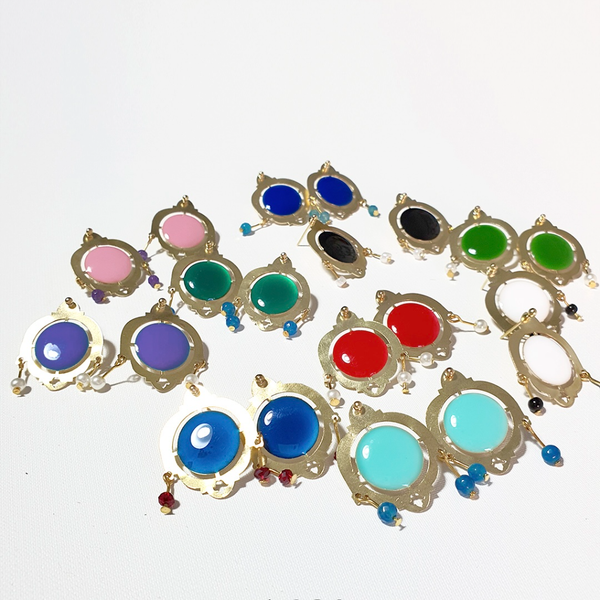 گوشواره‌ گرد میخی با مروارید