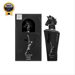 عطر ادکلن مردانه لطافه Lattafa اورجینال ماهر مشکی maahir  حجم 100 میل