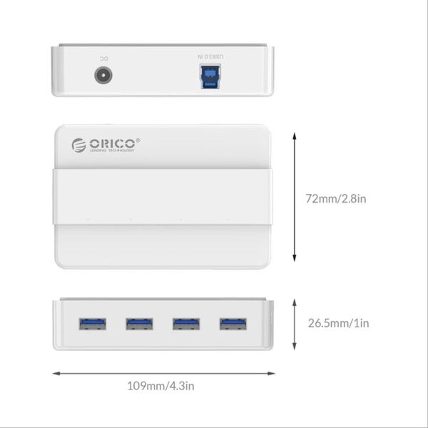 هاب 4 پورت USB3.0 اوریکو مدل H4928-U3-V1