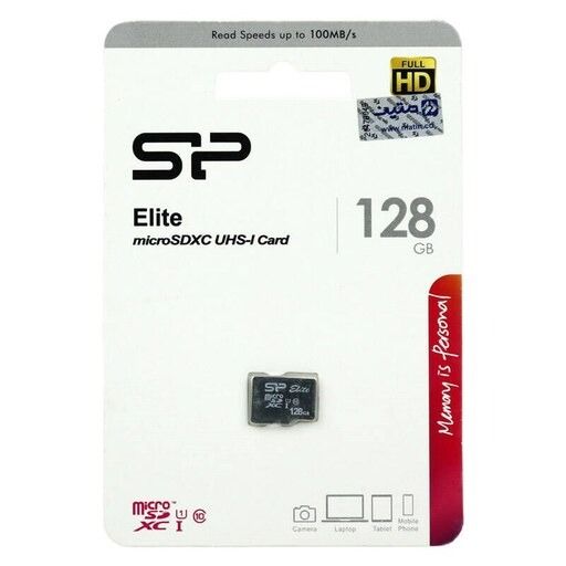 کارت حافظه microSDXC سیلیکون پاور مدل ELITE کلاس 10 استاندارد UHS-I U1 ظرفیت 128 گیگابایت