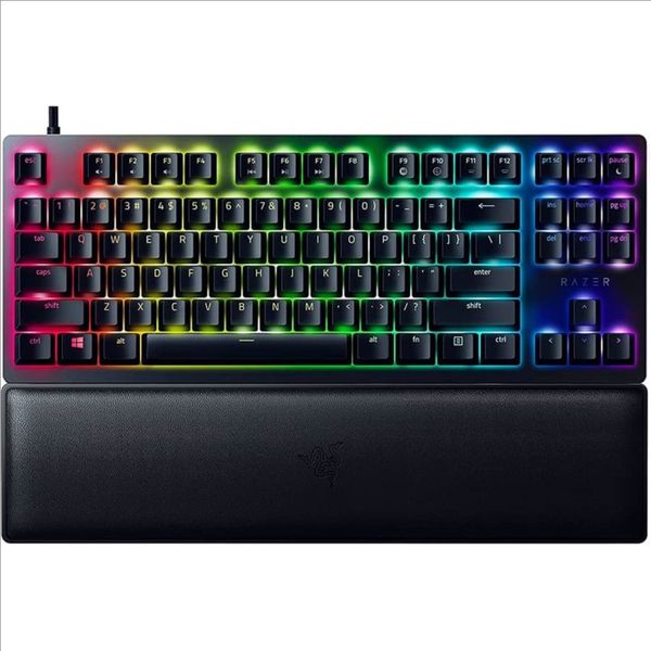کیبورد مخصوص بازی ریزر مدل (Purple)Razer Huntsman V2 Tenkeyless - Clicky Optical Switch