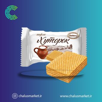 ویفر روسی شیری پذیرایی نیم کیلویی