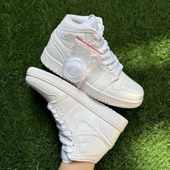نایکی ایر جردن 1 ساقدار سفید || Nike Air Jordan 1 Mid White