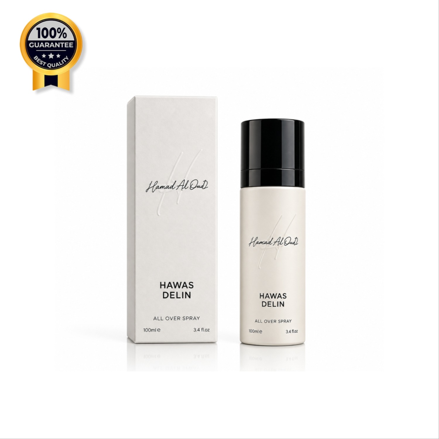 اسپری خوشبو کننده بدن هوس دلین حامد العود Hamed al oud رایحه نزدیک به ادکلن اربا پورا All over spray حجم 100 میل