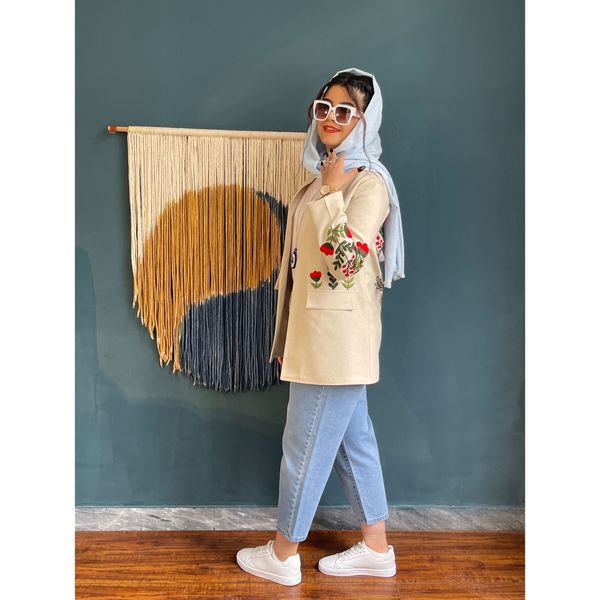 کت گلدوزی شده با دست کد C0101