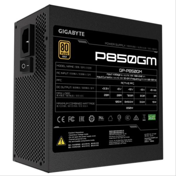 منبع تغذیه کامپیوتر گیگابایت مدل GP-P850GM