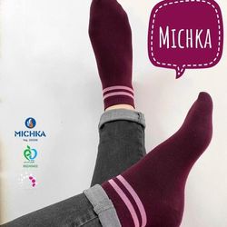 زنانه نیم ساق الیاف پنبه