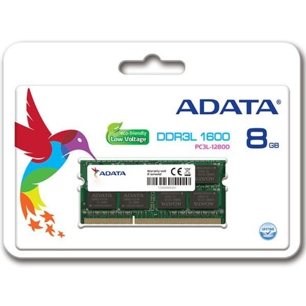 رم لپ تاپ ای دیتا مدل DDR3L 1600 ظرفیت 8 گیگابایت