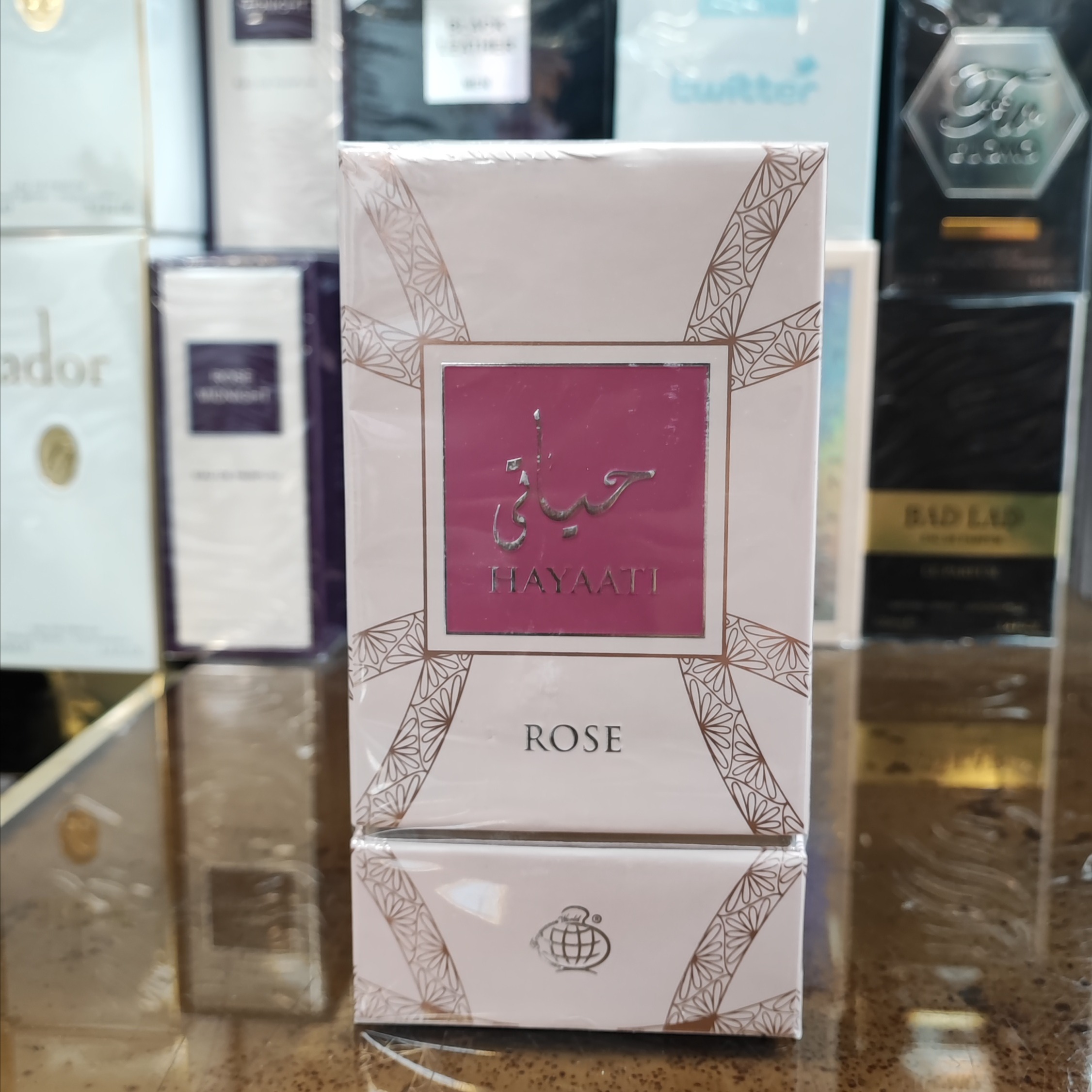 ادکلن زنانه حیاتی رز فراگرنس ورد(Fragrance World hayaati rose) 100 میل