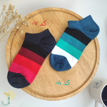 جوراب زیر قوزکی مردانه طرح رینگی درشت برند بوگارو