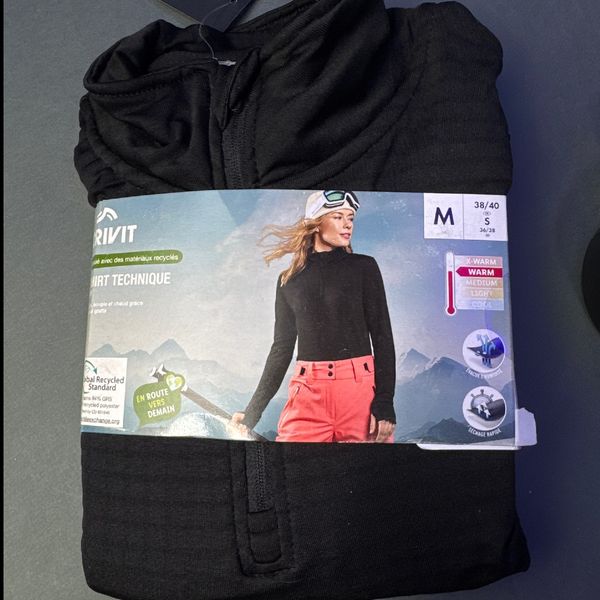 نیم زیپ ترمال کریویت Crivit Thermo Funktionsshirt مشکی