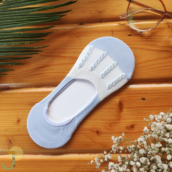 جوراب کالجی زنانه میکس آبی و سفید برند وارداتی