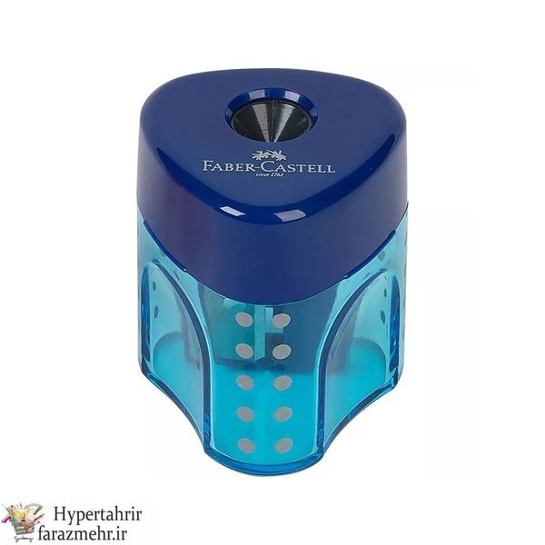 تراش فابر کاستل (Faber-Castell) مدل  گریپ کد 183405-183401 رنگبندی (مشکی- قرمز- آبی-فیروزه ای - فسفری- بنفش )