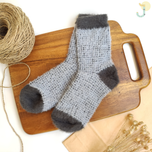 جوراب نیم ساق زنانه موهر پاشنه پنجه رنگی وارداتی