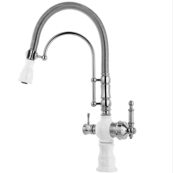 شیر ظرفشویی تصفیه دار اسناپل مدل بیزانس با کارتریج سرامیکی و فنر استیل ضدزنگ