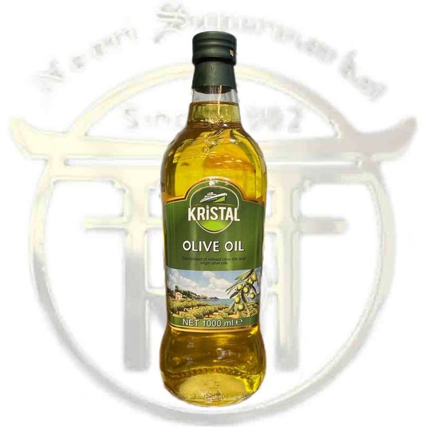 روغن زیتون کریستال بدون بو یک لیتر شیشه