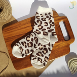 جوراب ساقدار بوکله زنانه طرح پلنگی برند COCO & HANA