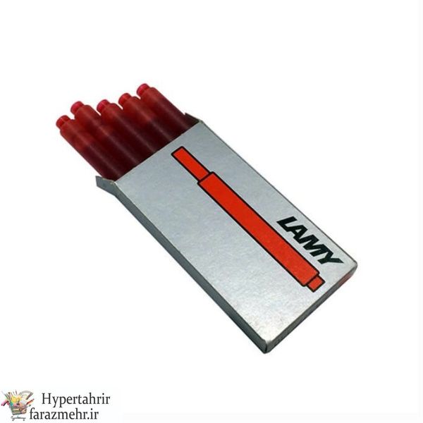 کاتریج (فشنگی) خودنویس لامی(Lamy) کد T10 بسته 5 تایی حجم (مشکی-آبی-قرمز-سبز-نارنجی-زرد-صورتی-فیروزه ای -بنفش-سرمه ای )