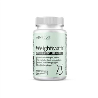 مکمل لاغری ویت مث افترایو اصل Weight Math Afterave بسته 90 عددی