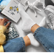 جوراب نخی سفید