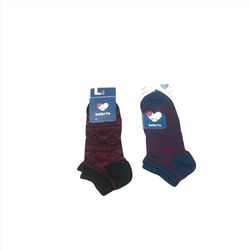 جوراب مچی اسپرت نخ پنبه ترک طرح لوزی در 2 رنگ
